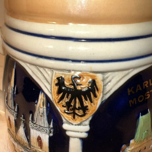 Korbel Beer Stein Mug By Risch-Lau & Gebr.Metz GmbH. Hand Made & Hand Painted - Picture 2 of 12